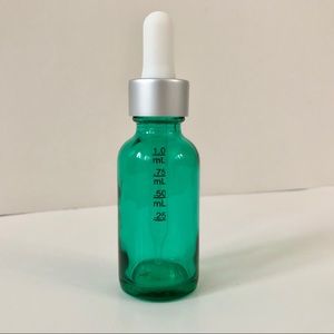 Green Glass Bottle With Dropper *Set of 6*